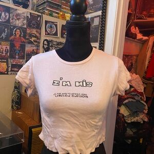 Y2K Warehouse One Slogan Baby tee